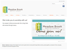 Tablet Screenshot of meadowbrookbaptist.org